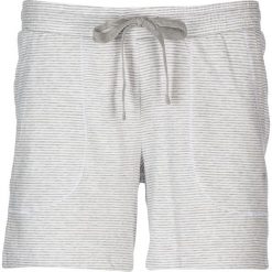 Szorty piżamowe w kolorze jasnoszaro-białym. Szare piżamy damskie Marc O'Polo, xl, w paski, z bawełny. W wyprzedaży za 79,95 zł.