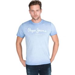Pepe Jeans West Sir Koszulka Niebieski. Niebieskie podkoszulki męskie Pepe Jeans, l, z haftami, z bawełny, vintage, bez kołnierzyka, z krótkim rękawem, krótkie. Za 154,95 zł.