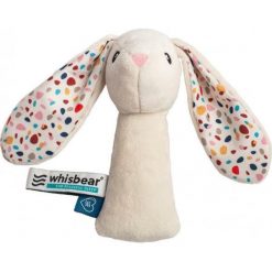 Grzechotka Whisbear Grzechotka Króliczek biały. Białe przytulanki i maskotki Whisbear. Za 37,90 zł.