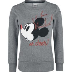 Myszka Miki i Minnie Oh Deer Bluza damska odcienie szarego. Szare bluzy damskie z nadrukiem marki Myszka Miki i Minnie, xl. Za 99,90 zł.
