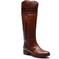 Oficerki GEOX - D Felicity C D84G1C 0436Y C0013 Brown. Brązowe buty zimowe damskie Geox, ze skóry. Za 799,00 zł.