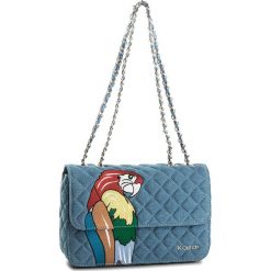 Torebka KAZAR - Vidia 32517-TK-10 Blue. Niebieskie torebki klasyczne damskie marki Kazar, w paski, z tkaniny, na ramię, pikowane, bez dodatków. W wyprzedaży za 419,00 zł.