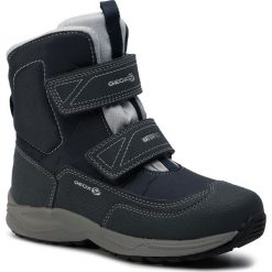 Śniegowce GEOX - J N.Alaska B.B Wpf H J847PH 0FUCE C0832 S Navy/Lt Grey. Niebieskie śniegowce chłopięce Geox, bez zapięcia. W wyprzedaży za 209,00 zł.