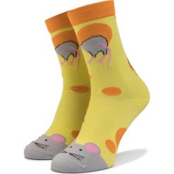 Skarpety Wysokie Unisex CUP OF SOX - SERpetki Żółty. Żółte skarpetki damskie Cup of sox, bez wzorów, z elastanu. Za 24,00 zł.