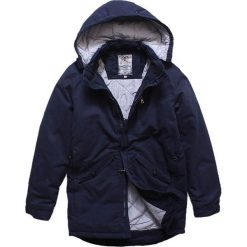Kurtka męska jesienna parka granatowa Recea. Kurtki męskie Recea, na wiosnę, m, bez wzorów, z bawełny, bez kaptura. W wyprzedaży za 99,99 zł.