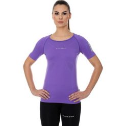 Bluzki sportowe damskie: Brubeck Koszulka damska z krótkim rękawem Athletic fioletowa r. XL (SS11080)
