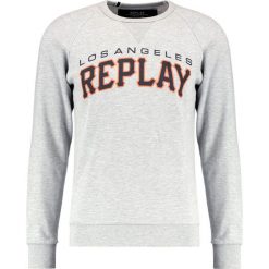 Bluzy męskie: Replay Bluza light grey melange