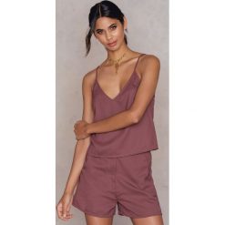 Szorty damskie: NA-KD Boho Szorty z wysokim stanem – Purple