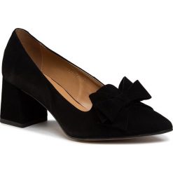 Półbuty SAGAN - 4069 Czarny Welur. Czarne półbuty damskie Sagan, bez wzorów, z weluru, eleganckie, bez obcasa, na obcasie, bez zapięcia. Za 279,00 zł.