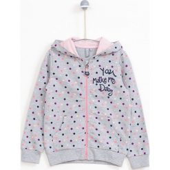 Lemon Explore - Bluza dziecięca 86-116 cm. Szare bluzy dziewczęce marki LEMON explore, z haftami, z bawełny, z kapturem. W wyprzedaży za 59,90 zł.