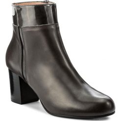 Botki BRENDA ZARO - T1798A Carbon. Szare botki damskie skórzane marki Brenda Zaro. W wyprzedaży za 369,00 zł.