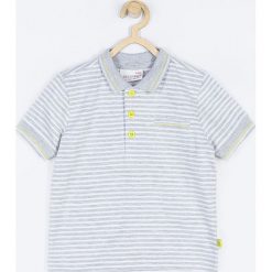 Coccodrillo - Polo dziecięce 74-86 cm. Szare t-shirty chłopięce COCCODRILLO, bez wzorów, z elastanu, z krótkim rękawem. W wyprzedaży za 25,90 zł.