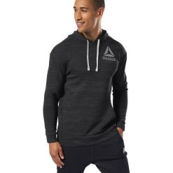 Reebok Bluza Czarny. Czarne bluzy męskie Reebok, s, z haftami, z bawełny. Za 192,95 zł.