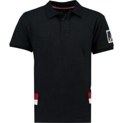 Koszulka polo w kolorze czarnym. Czarne koszulki męskie Stone Goose, m, w paski, z bawełny, bez rękawów. W wyprzedaży za 98,95 zł.