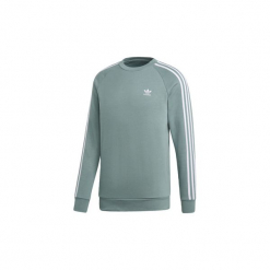 Bluzy adidas Bluza z zaokrąglonym dekoltem 3-Stripes. Zielone bluzy męskie rozpinane marki Adidas, l. Za 249,00 zł.