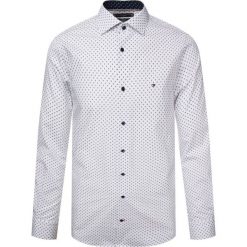 Koszula Tommy Hilfiger Tailored Print Classic TT0TT05573. Białe koszule męskie Tommy Hilfiger Tailored, m, bez wzorów, z bawełny, casualowe, bez kołnierzyka, bez rękawów. W wyprzedaży za 199,00 zł.