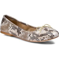 Baleriny BAYLA - 1611-2 Off White. Brązowe baleriny damskie Bayla, ze skóry ekologicznej, klasyczne, na płaskiej podeszwie. W wyprzedaży za 179,00 zł.