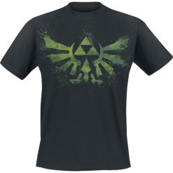 The Legend Of Zelda Crest Splatter T-Shirt czarny. Czarne koszulki męskie The Legend Of Zelda, l, z nadrukiem, z okrągłym kołnierzem. Za 74,90 zł.