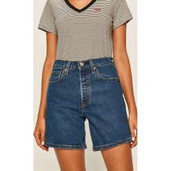 Levi's - Szorty jeansowe 501. Niebieskie szorty damskie Levi's®, s, bez wzorów, z elastanu, casualowe, z podwyższonym stanem. Za 279,90 zł.