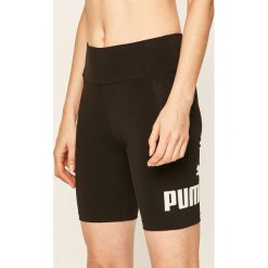 Puma - Szorty. Czarne spodenki sportowe damskie Puma, s, z nadrukiem, z elastanu, sportowe, z podwyższonym stanem. Za 89,90 zł.