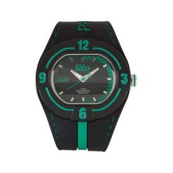 Biżuteria i zegarki męskie: Zegarek „NP-BLACK-GREEN-L-LARGE” w kolorze czarno-zielonym
