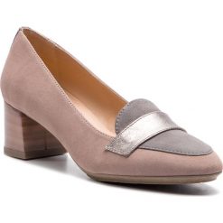 Półbuty HISPANITAS - Rosa-5P PCV98633 Carbon. Brązowe półbuty damskie marki Hispanitas, z aplikacjami, ze skóry, eleganckie, bez obcasa, na obcasie, bez zapięcia. Za 449,00 zł.