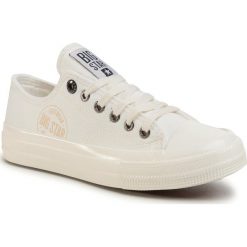 Trampki BIG STAR - FF274124 White. Białe półbuty damskie BIG STAR, bez wzorów, z gumy, bez zapięcia. Za 119,00 zł.