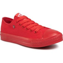 Trampki LEE COOPER - LCWL-20-31-046 Red. Czerwone półbuty damskie Lee Cooper, bez wzorów, z gumy, bez zapięcia. Za 99,00 zł.