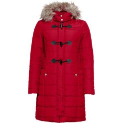 Kurtka pikowana z odpinanym sztucznym futerkiem bonprix czerwony. Czerwone kurtki damskie bonprix, bez wzorów, eleganckie. Za 269,99 zł.