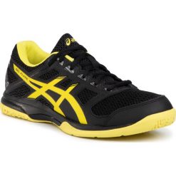 Buty ASICS - Gel-Flare 6 B70PQ Black/Lemon Spark 001. Czarne buty sportowe męskie Asics, ze skóry ekologicznej, bez zapięcia, na fitness i siłownię. W wyprzedaży za 189,00 zł.
