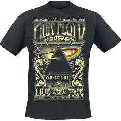 T-shirty męskie z nadrukiem: Pink Floyd Dark Side Of The Moon – Live On Stage 1972 T-Shirt czarny