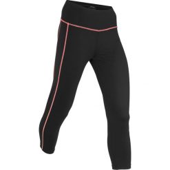 Legginsy sportowe shaping, dł. 3/4, Level 2 bonprix czarny. Czarne spodnie damskie bonprix. Za 84,99 zł.