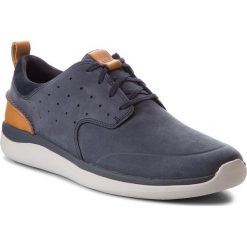 Półbuty CLARKS - Garratt Lace 261322957 Navy Nubuck. Niebieskie półbuty skórzane męskie Clarks. W wyprzedaży za 249,00 zł.