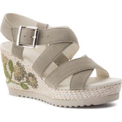 Espadryle GABOR - 25.793.18 Schilf (Flower). Szare espadryle damskie Gabor, bez wzorów, ze skóry, bez obcasa, na obcasie. W wyprzedaży za 249,00 zł.