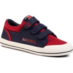 Tenisówki MAYORAL - 45203 Marino 95. Niebieskie trampki chłopięce Mayoral, bez wzorów, z gumy, na rzepy. Za 149,00 zł.