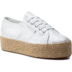 Espadryle SUPERGA - 2790 Jerseyfrostlamew S00FPY0 White/Grey Silver G69. Szare espadryle damskie Superga, bez wzorów, ze skóry ekologicznej, bez obcasa, na koturnie. W wyprzedaży za 279,00 zł.