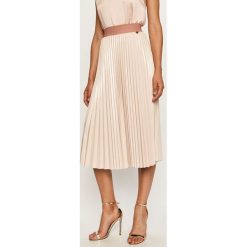 Twinset - Spódnica. Różowe spódniczki damskie Twinset, na co dzień, s, bez wzorów, z elastanu, casualowe, midi, rozkloszowane. W wyprzedaży za 629,90 zł.