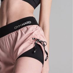 Szorty z legginsami Gym Hard - Różowy. Różowe szorty damskie marki Sinsay, s. Za 49,99 zł.