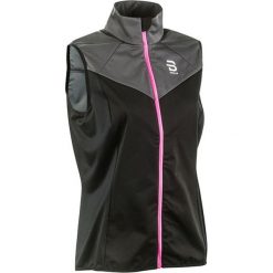 Bjorn Daehlie Vesta Athlete Black Wmn L. Czarne kurtki sportowe damskie Bjorn Daehlie, l, bez wzorów, bez kaptura, outdoorowe. W wyprzedaży za 279,00 zł.