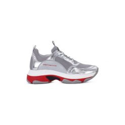 Buty Fornarina SUPER30 SILVER. Szare trampki i tenisówki damskie marki Fornarina, bez wzorów, bez zapięcia. Za 561,00 zł.