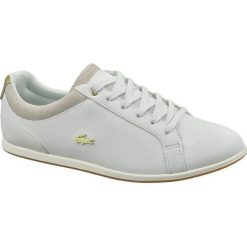 Lacoste Rey Lace 119 737Cfa003706B 37,5 Białe. Białe buty sportowe damskie marki Lacoste, bez wzorów, ze skóry, sportowe. W wyprzedaży za 399,99 zł.