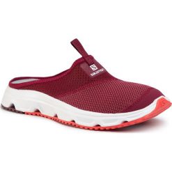 Klapki SALOMON - Rx Slide 4.0 W 409555 25 M0 Rhododendron/White/Cayenne. Czerwone klapki damskie Salomon, bez wzorów, z tworzywa sztucznego, bez obcasa. Za 289,00 zł.