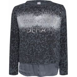 Bluza DEHA EASY. Szare bluzy damskie Deha, z nadrukiem, z satyny. W wyprzedaży za 138,00 zł.
