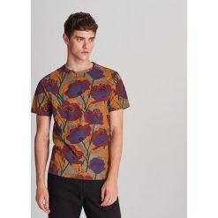 T-shirt z bawełny organicznej - Jasny szary. Szare t-shirty męskie Reserved, s, bez wzorów, z bawełny, bez kołnierzyka. Za 49,99 zł.