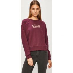 Vans - Bluza. Fioletowe bluzy damskie Vans, s, z nadrukiem, z bawełny, bez rękawów, bez kaptura. W wyprzedaży za 199,90 zł.