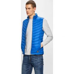Tom Tailor Denim - Bezrękawnik. Niebieskie płaszcze męskie TOM TAILOR DENIM, m, bez wzorów, z poliesteru, bez kaptura. W wyprzedaży za 189,90 zł.