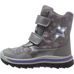 Buty zimowe damskie: Geox OVERLAND ABX Śniegowce dark silver/violet