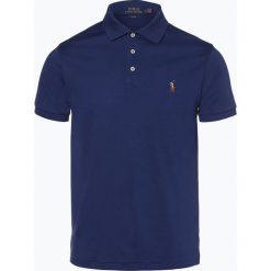 Polo Ralph Lauren - Męska koszulka polo – Slim fit, niebieski. Niebieskie koszulki męskie Polo Ralph Lauren, xxl, z haftami, z dżerseju, polo, bez rękawów. Za 399,95 zł.
