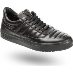 Czarne skórzane sneakersy męskie. Czarne sneakersy męskie Baldinini, na sznurówki. Za 715,60 zł.