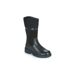 Kozaki Dziecko Geox J CASEY GIRL WPF. Czarne kozaki dziewczęce Geox, bez wzorów, bez obcasa. Za 469,00 zł.